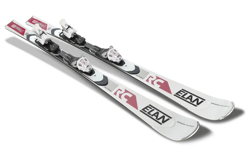 Elan Skier mit Bindungen, elegantes Design